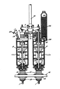 Brevet de disjoncteur  eau et huile, dpos en 1923